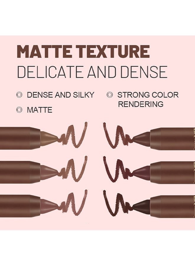 Fit Colors أحمر شفاه مطفي قلم مكياج شفاه مطفي للنساء، نود ناعم، أحمر شفاه يدوم 24 ساعة، قلم تحديد الشفاه، أحمر شفاه طبيعي طويل الأمد مقاوم للماء، نباتي وخالٍ من التجارب على الحيوانات #03 - Image 5