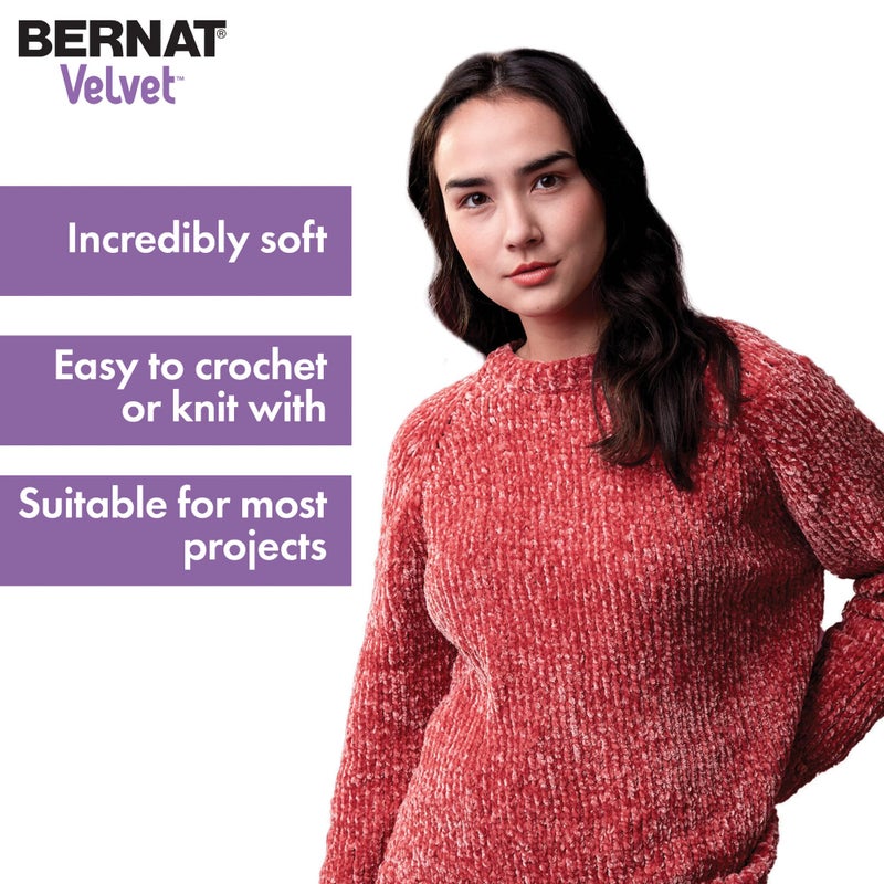 Bernat Velvet Pine Yarn - 2 Pack of 10.5oz/300g - Polyester - #5 Bulky - 315 Yards - Knitting & Crochet - Image 5