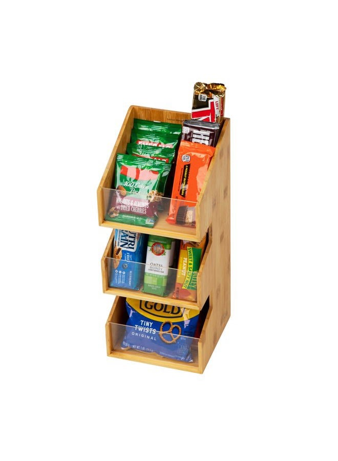 Mind Reader Coffee Condiment Station, Countertop Organizer, Coffee Bar, Rayon from Bamboo, 6.5"L x 6.5"W x 15"H, Brown - Image 5
