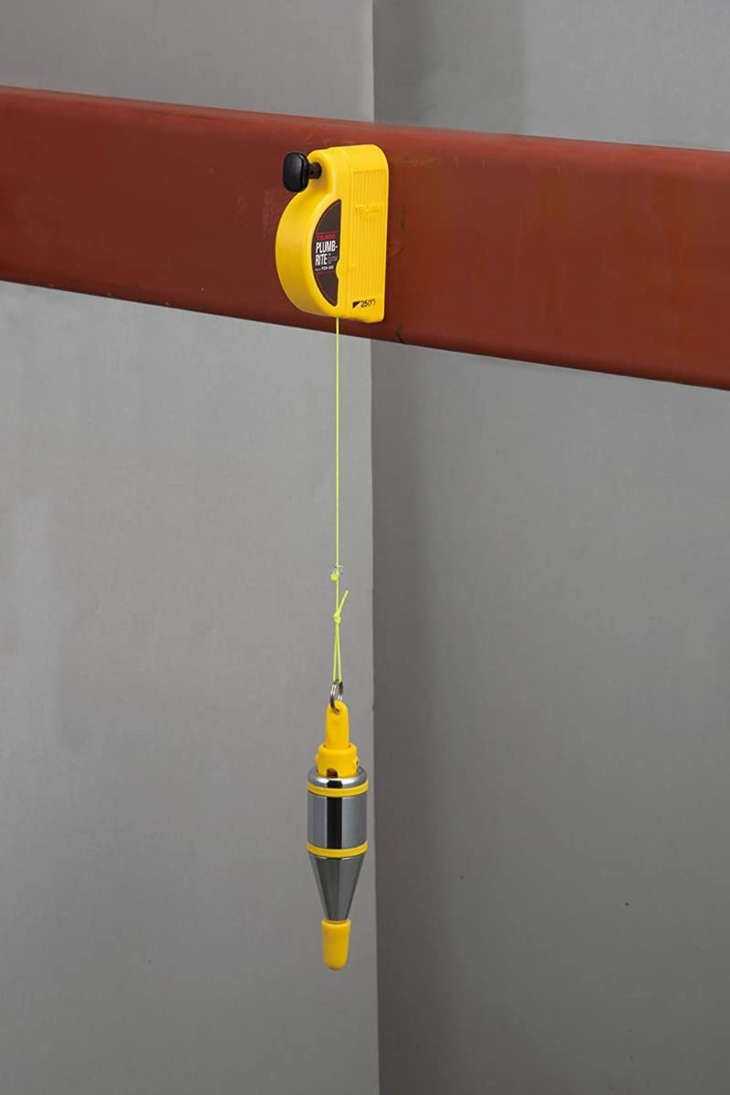 Tajima مجموعة ميزان الطول TAJIMA - 10 أونصة (300 جرام) ميزان مغناطيسي Plumb-Rite مع حبل تلقائي الاسترجاع بطول 14.5 قدم وميزان سريع التثبيت - PZB-300 - Image 3