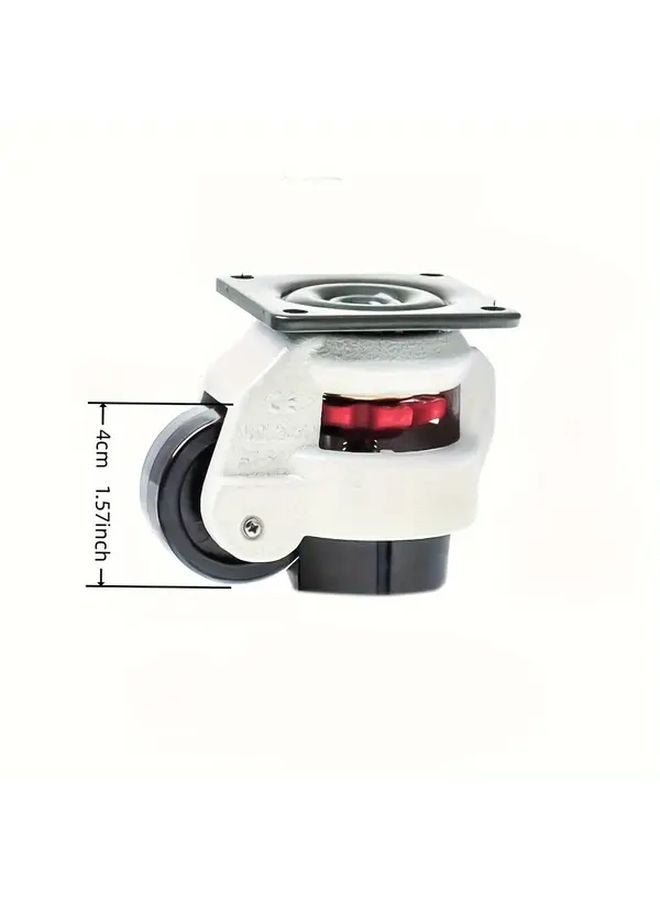 4Pcs Heavy Duty Swivel Casters 220 46LB Load Capacity Nylon Wheels Aluminum Alloy - Image 3