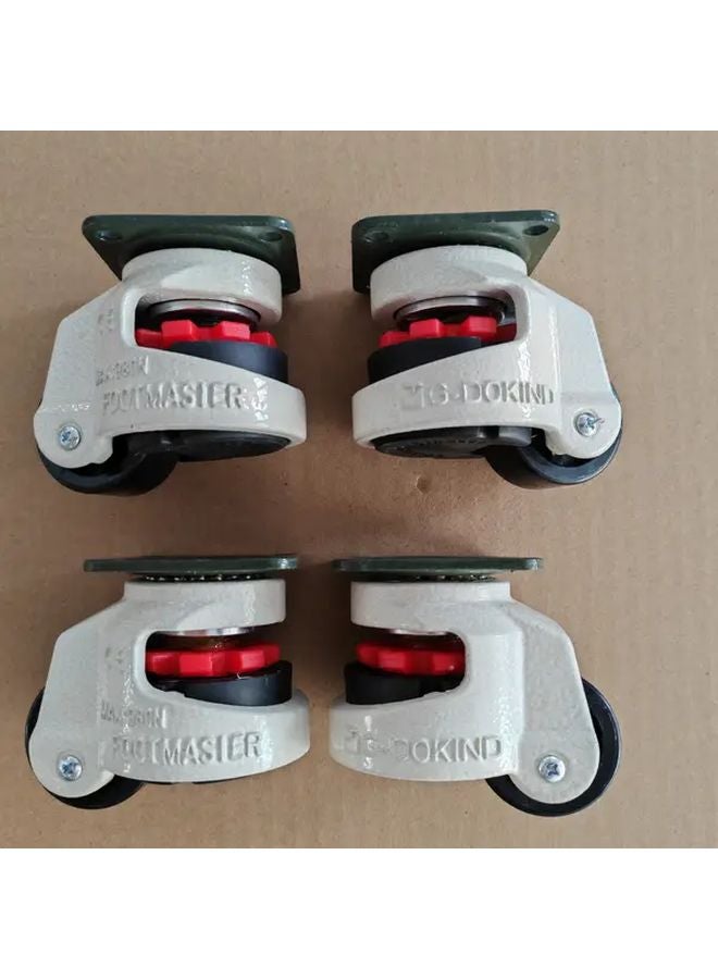 4Pcs Heavy Duty Swivel Casters 220 46LB Load Capacity Nylon Wheels Aluminum Alloy - Image 1