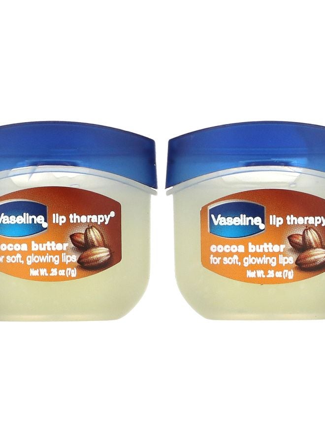 Vaseline Lip Therapy Cocoa Butter 2 Pack 0.25 oz (7 g) Each