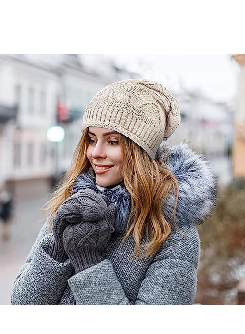 KASTWAVE 2 Pack Womens Slouchy Beanie Winter Knit Soft Hat for Women and Men - Image 4