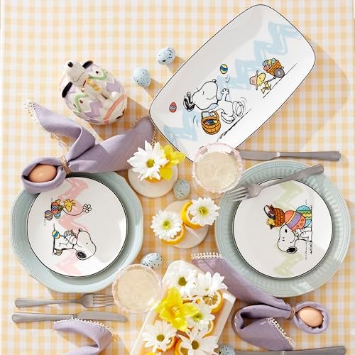 Lenox 895684 Peanuts Easter Snoopy 4-Piece Accent Plates Set, Spring Dinnerware - Image 5