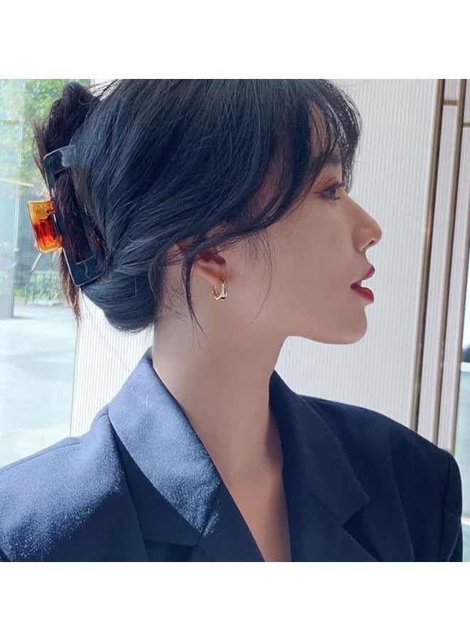 Minimalism Retro French Romantic Metal Small Circle Hoop Earrings Fashion Korean Jewelry for Woman Students Simple Earring  - Image 2