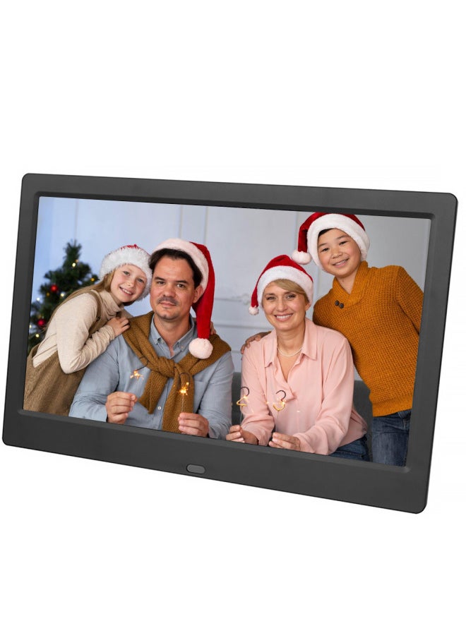 Dedicated 15.4-inch HD Digital Photo Frame Multi-function Advertising Machine Video Loop Playback Electronic Photo Album-Color:White