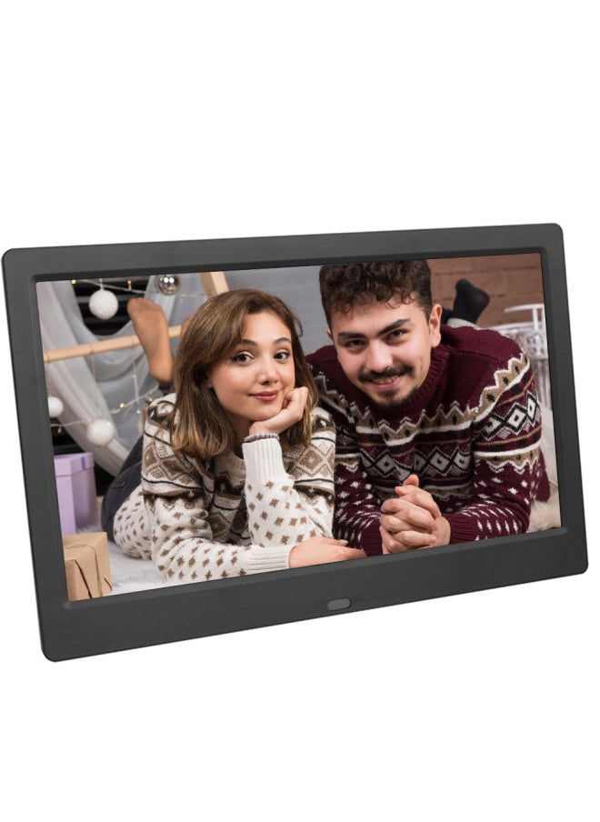 Dedicated 15.4-inch HD Digital Photo Frame Multi-function Advertising Machine Video Loop Playback Electronic Photo Album-Color:White