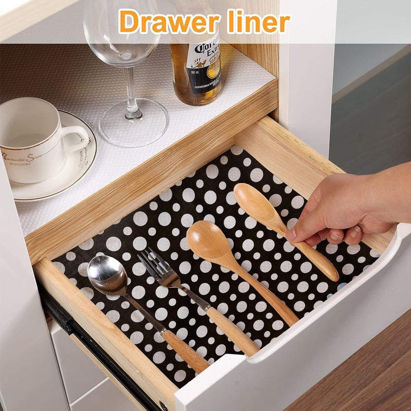 Vocal Store Anti-Slip Kitchen Cabinet Drawer Shelf Mat Liner Sheets Textured Multipurpose 5 Meter Roll, Black - CDOJ9-P19-5M - Image 5