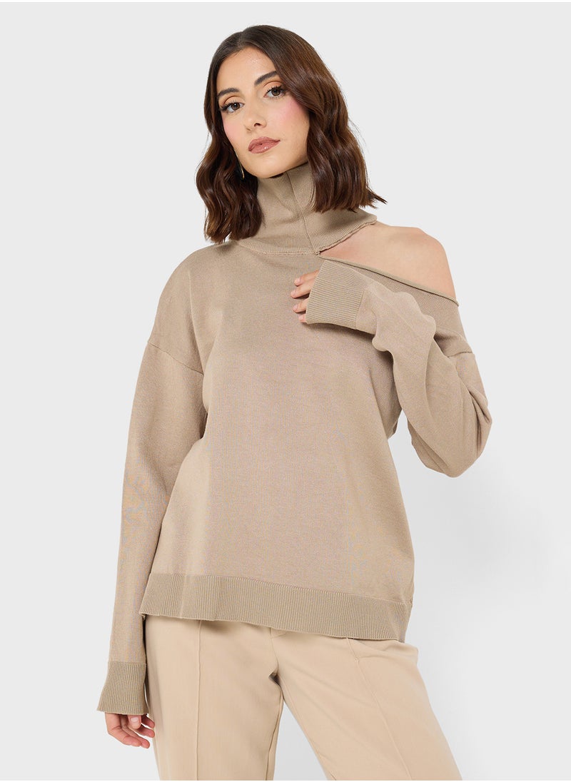 ELLA Jumper With Cut Out Detail  - Image 1