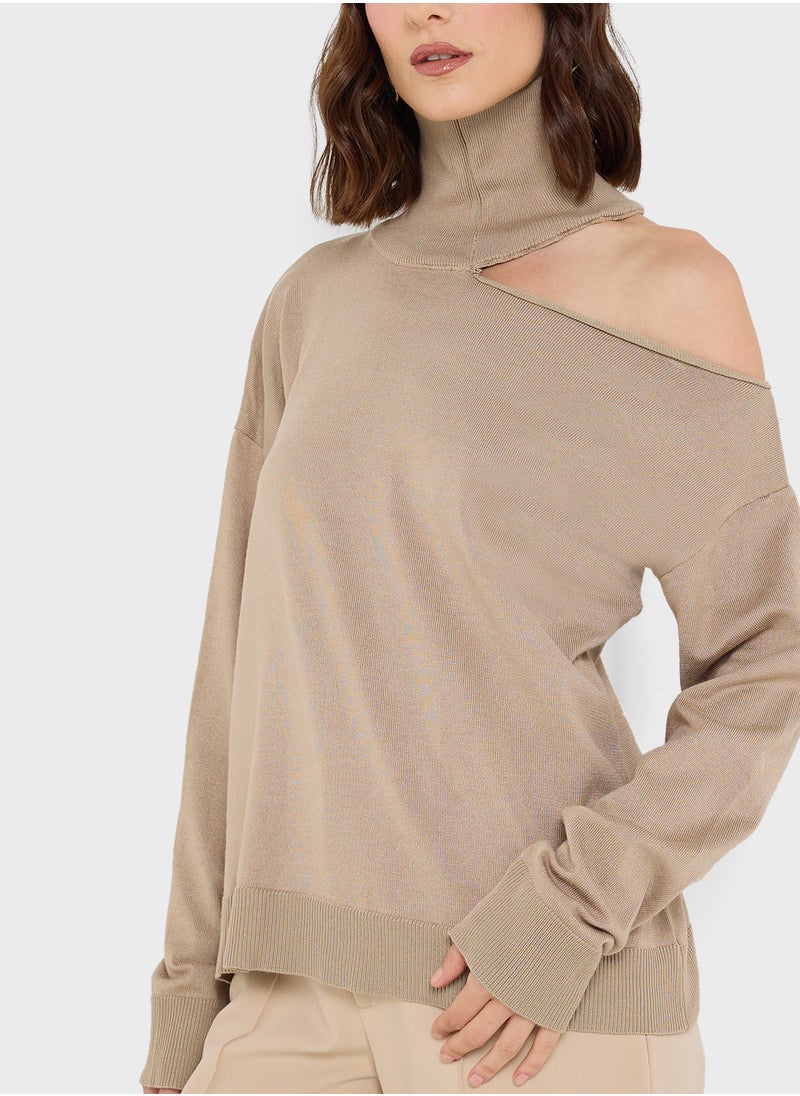 ELLA Jumper With Cut Out Detail  - Image 3