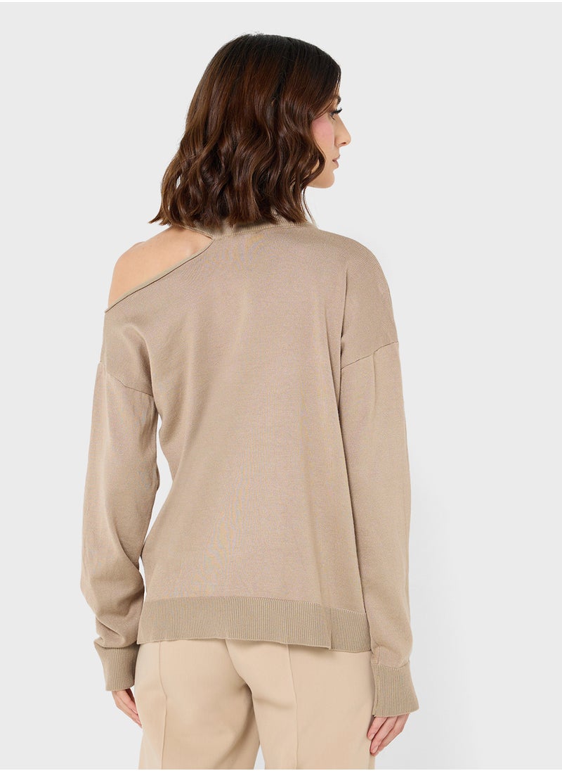 ELLA Jumper With Cut Out Detail  - Image 2
