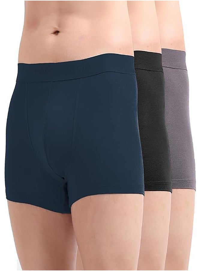 Freecultr - FREECULTR Men's Underwear Anti Bacterial Micromodal Airsoft Trunk - Non Itch No Chaffing Sweat Proof -Pack 3 - Image 1
