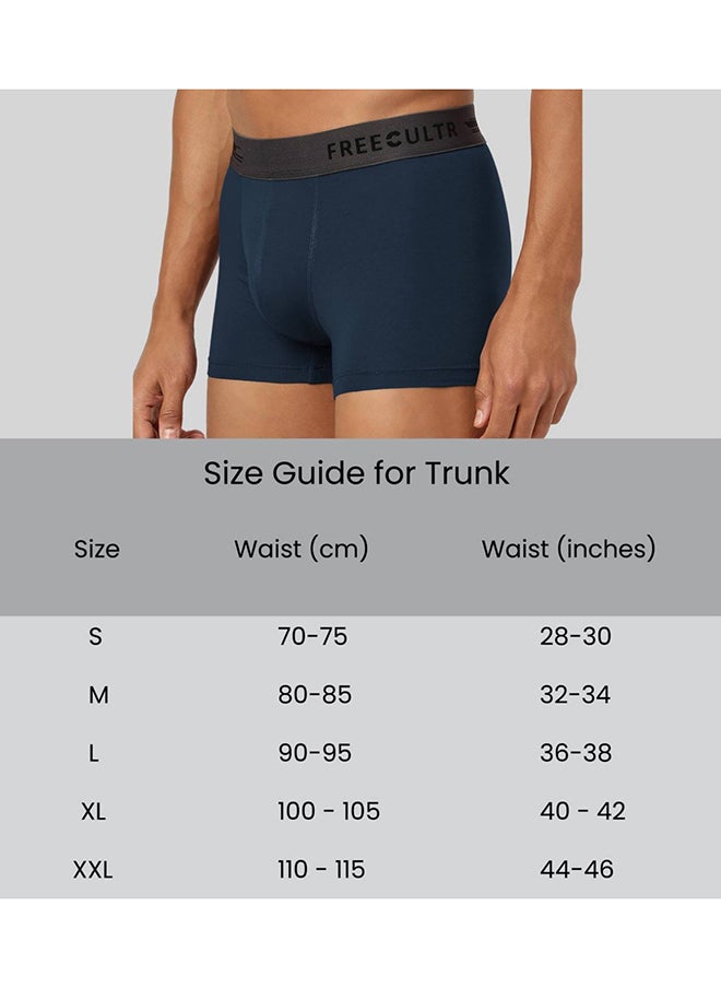 Freecultr - FREECULTR Men's Underwear Anti Bacterial Micromodal Airsoft Trunk - Non Itch No Chaffing Sweat Proof -Pack 3 - Image 1