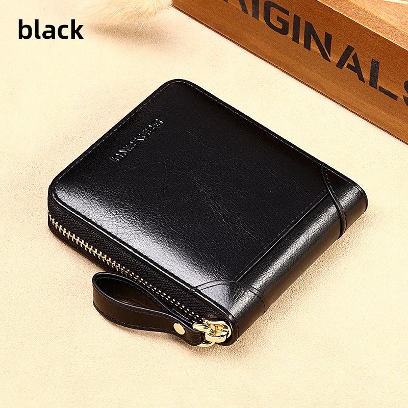 banyanu Women's Genuine Leather Wallet  Short Wallet with RFID Protection - BYN-888 - Image 1