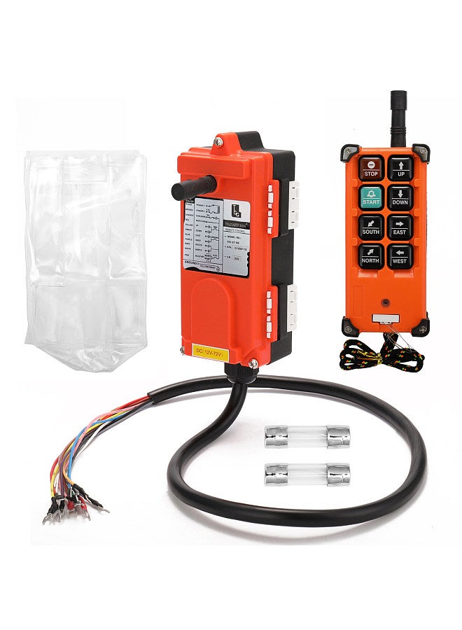F21-E1B DC12-72V Industrial Remote Controller Switches Hoist Crane Control Lift Remote Control with One Transmitter and One Receiver