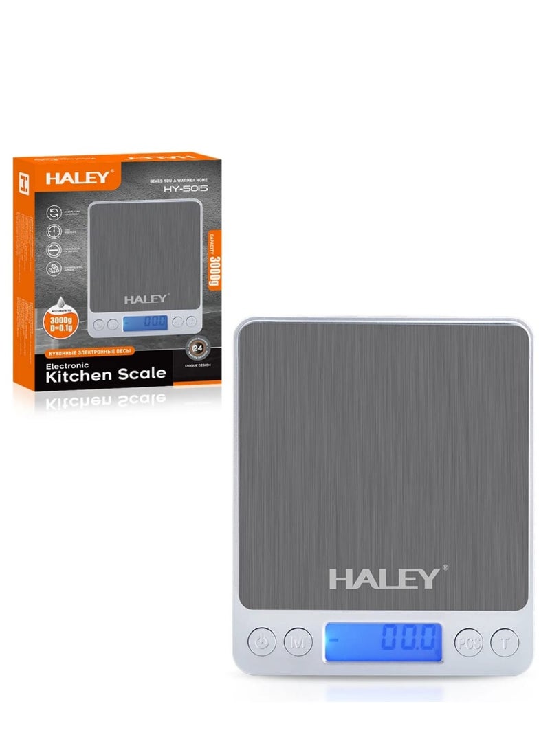 HALEY Smart Multifunctional Food Scale 3000g Stainless Steel Digital Weighing Kitchen Scale Baking Scales LCD - Image 5