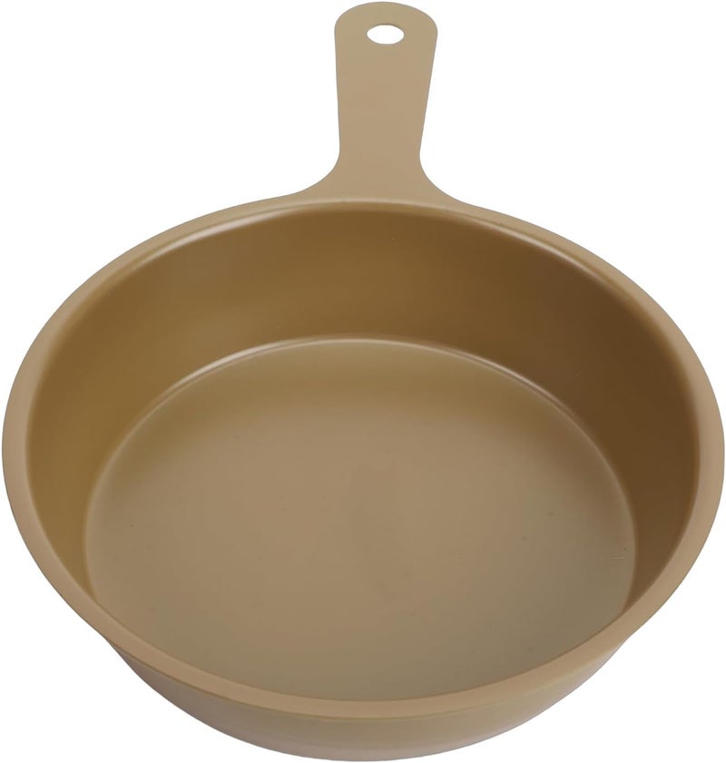 Sorandy 5.12in 304 Stainless Steel Omelet Pan, Anti Stick Mini Fry Pan, 2.76in Human Engineering Handle Egg Skillet for Outdoor Camping, Picnics & Travel (Khaki) - Image 3