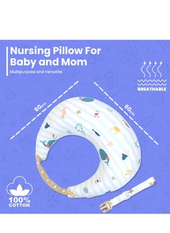 MIXDE Nursing and Pregnancy Body Pillow with 100% Cotton Pillowcase - Perfect Pillow for Sleeping, Breastfeeding, and Maternity Support for Mom and Baby  - Image 2
