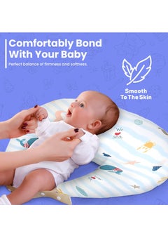 MIXDE Nursing and Pregnancy Body Pillow with 100% Cotton Pillowcase - Perfect Pillow for Sleeping, Breastfeeding, and Maternity Support for Mom and Baby  - Image 3