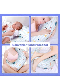 MIXDE Nursing and Pregnancy Body Pillow with 100% Cotton Pillowcase - Perfect Pillow for Sleeping, Breastfeeding, and Maternity Support for Mom and Baby  - Image 5