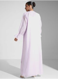hayas closet Flared Sleeve Open Abaya  - Image 3