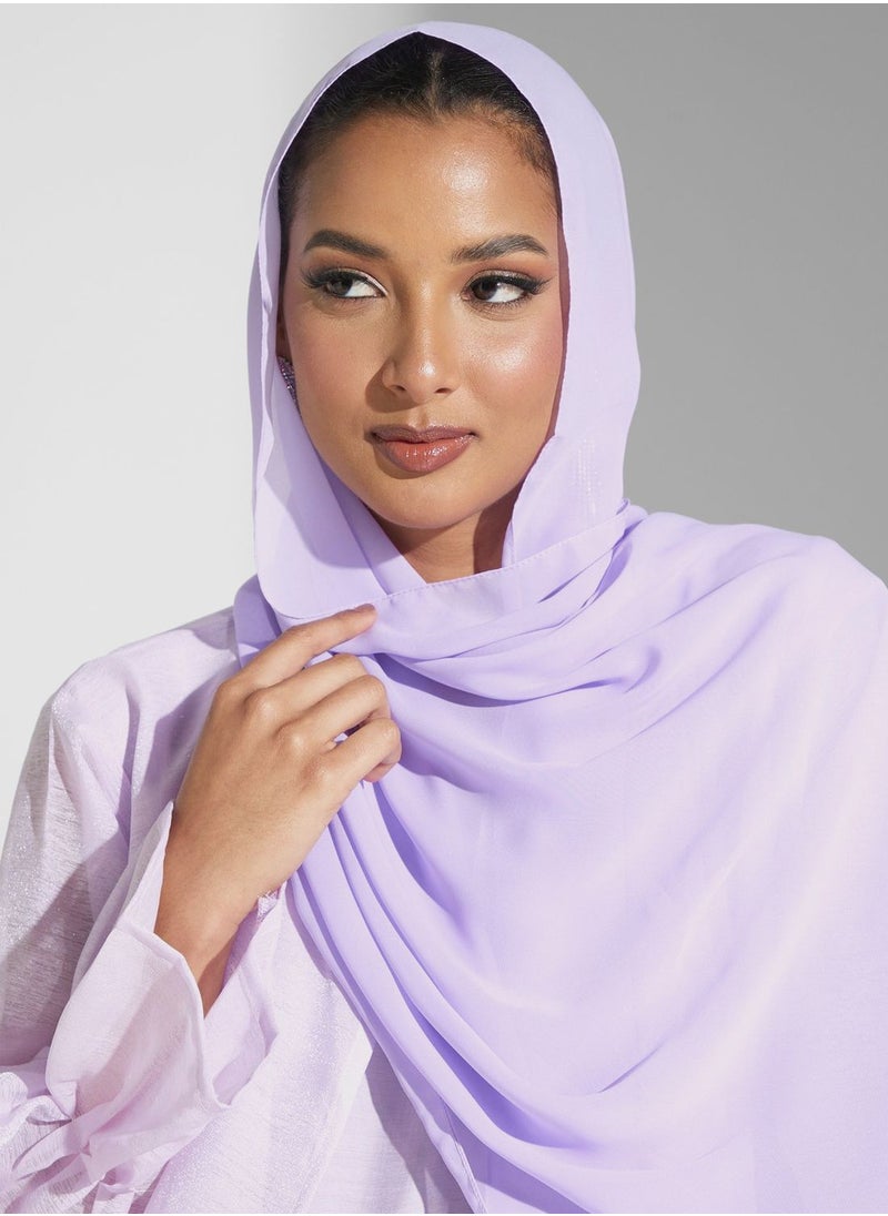 hayas closet - Flared Sleeve Open Abaya - Image 1