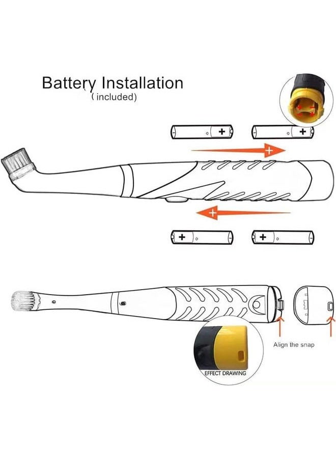 Electronic Household Cleaning Brush Spin with 4 Brush Heads for Kitchen and Household Cleaning - Image 2