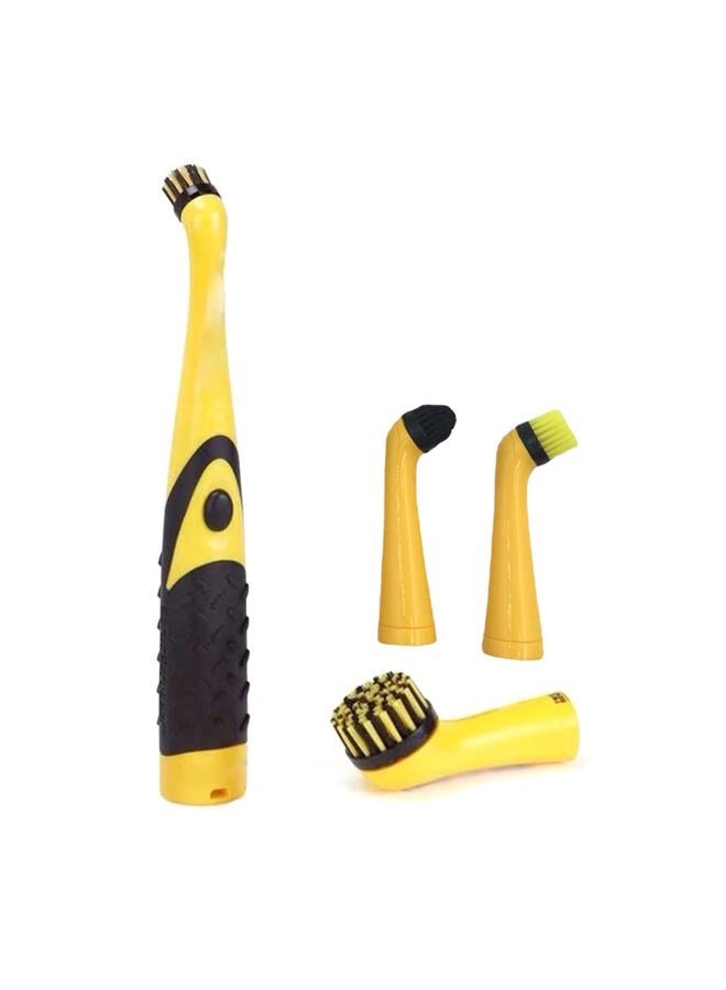 Electronic Household Cleaning Brush Spin with 4 Brush Heads for Kitchen and Household Cleaning - Image 1