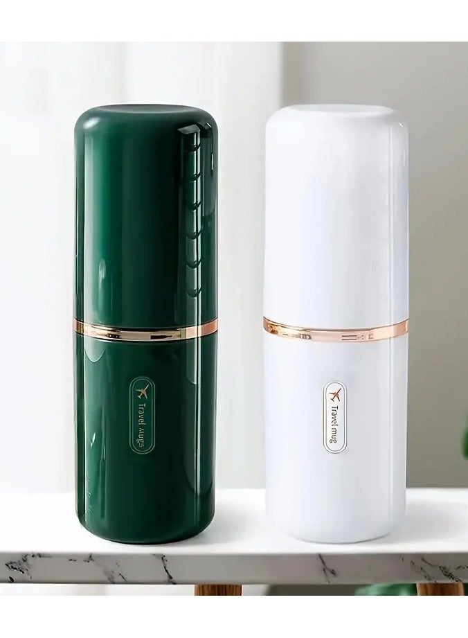 Goolsky Travel Toothbrush Cup: Portable Toothbrush Holder Set for Home and Travel Use - No Fragrance - Image 2