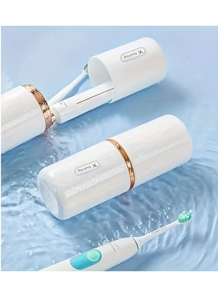 Goolsky Travel Toothbrush Cup: Portable Toothbrush Holder Set for Home and Travel Use - No Fragrance - Image 3