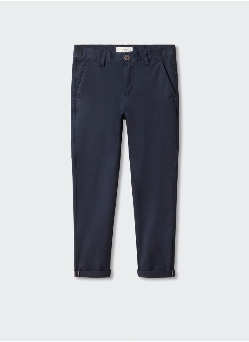 MANGO - Kids Essential Straight Fit Chinos - Image 1