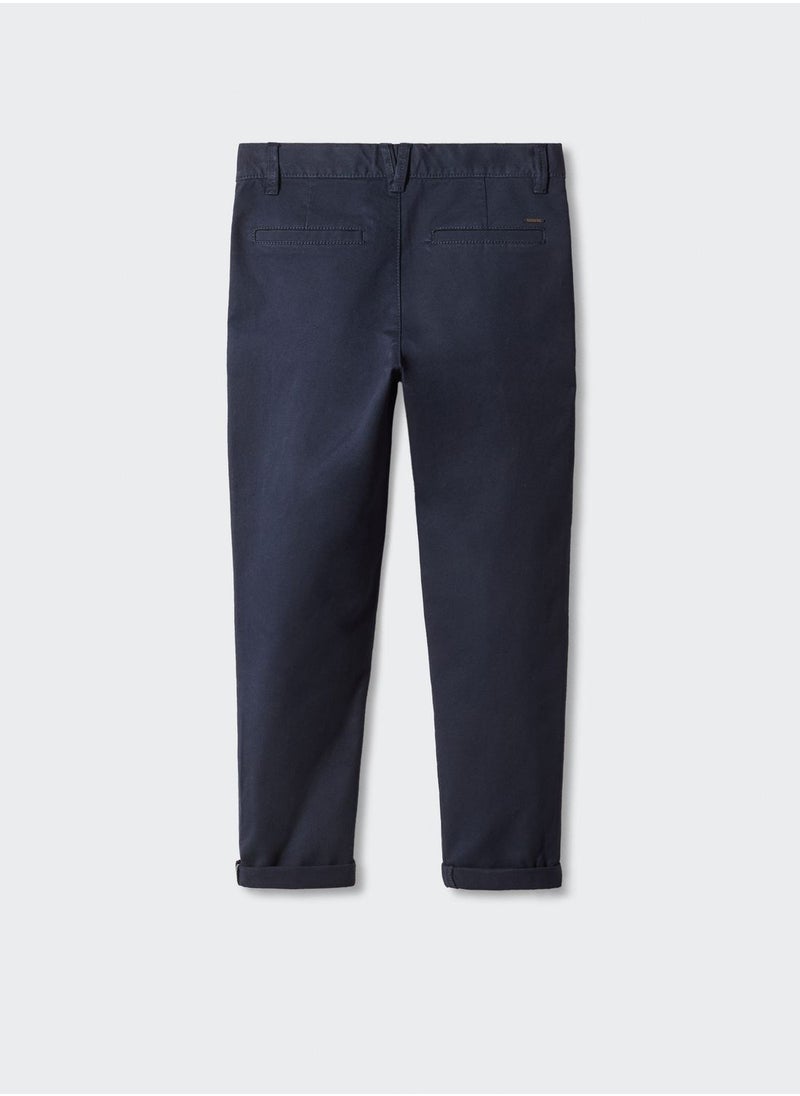 MANGO - Kids Essential Straight Fit Chinos - Image 1