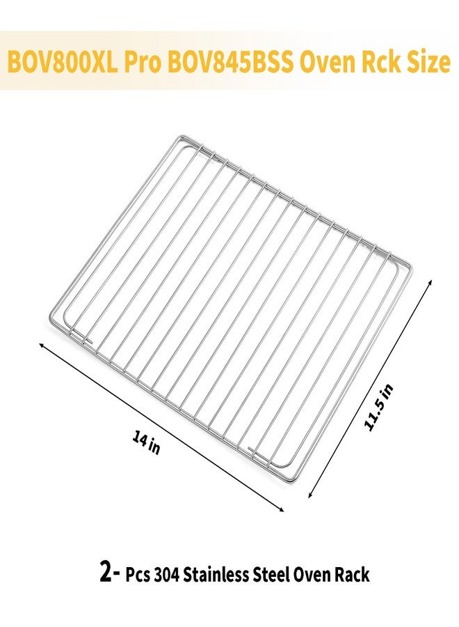 Allstare BOV800XL Pro BOV845BSS Oven Rack Replacement for Breville Smart Oven Parts 304 Stainless Steel Air Fryer Racks SP0002651 Plus BOV810BSS Breville Toaster Oven Wire Baking Rack 2 Pcs - Image 2