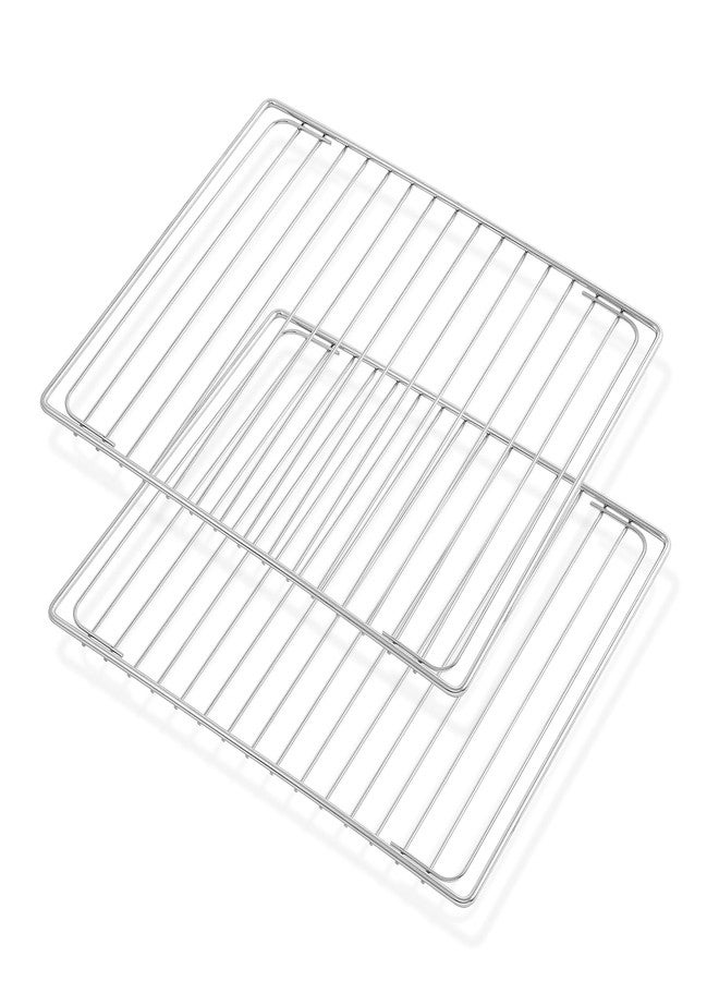 Allstare BOV800XL Pro BOV845BSS Oven Rack Replacement for Breville Smart Oven Parts 304 Stainless Steel Air Fryer Racks SP0002651 Plus BOV810BSS Breville Toaster Oven Wire Baking Rack 2 Pcs - Image 1