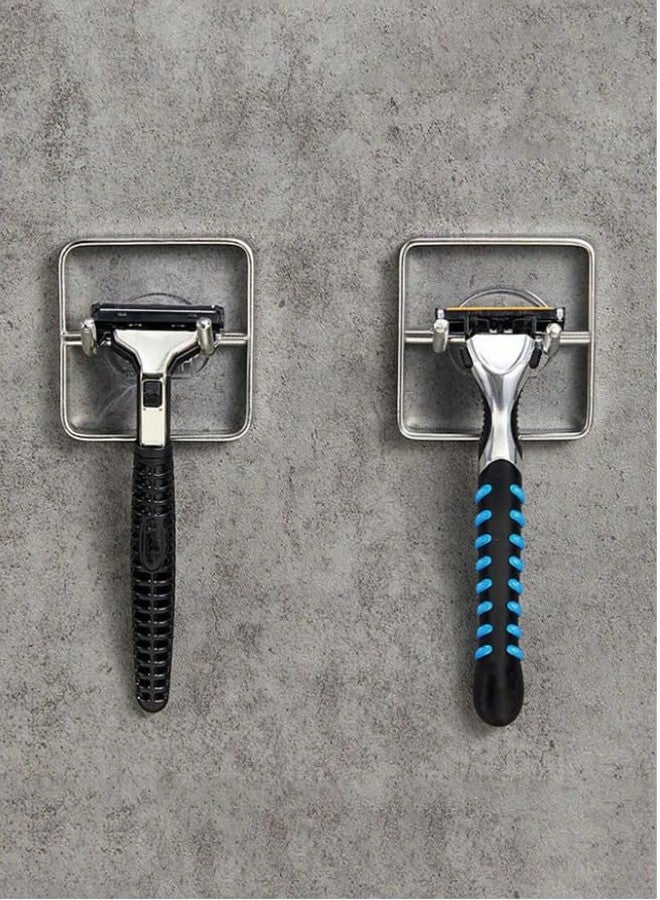 SEMITO Wall Hook for Shower Hook Hanger Stand Stainless Steel Utility Storage Self Adhesive Hooks Bathroom Kitchen Organizer for Razors Plug Robe Towel Loofah Bathrobe etc. (Pack of 4) - Image 5