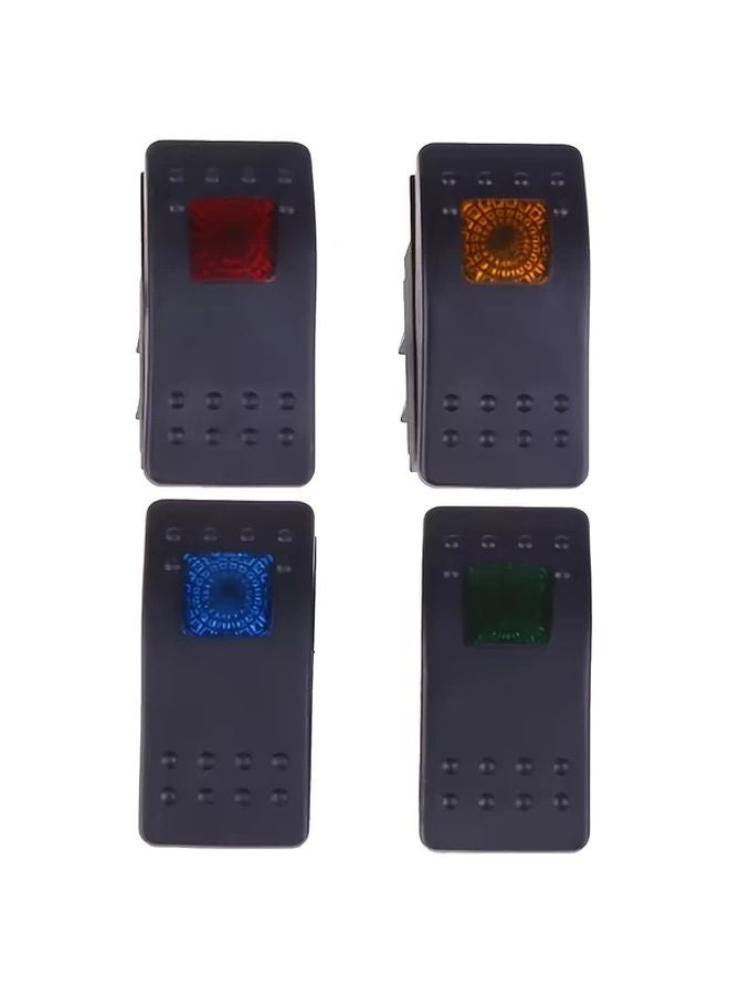 1 قطعة محول تيار مستمر أحمر 12 فولت للسيارة والقارب، مفتاح لف ثنائي السرعة لليخوت وتعديلات المركبات الترفيهية - Image 4