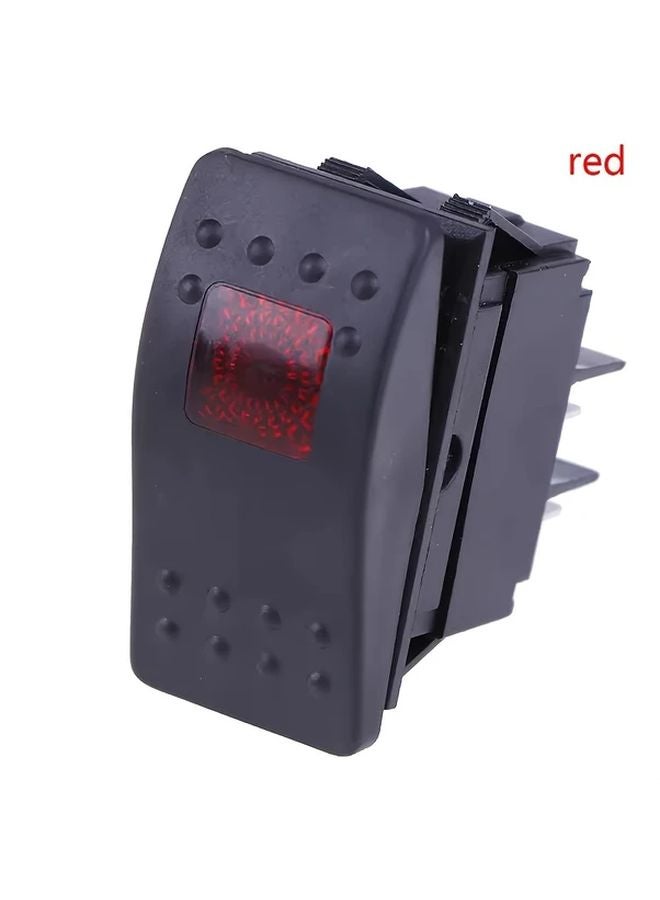 1 قطعة محول تيار مستمر أحمر 12 فولت للسيارة والقارب، مفتاح لف ثنائي السرعة لليخوت وتعديلات المركبات الترفيهية - Image 1