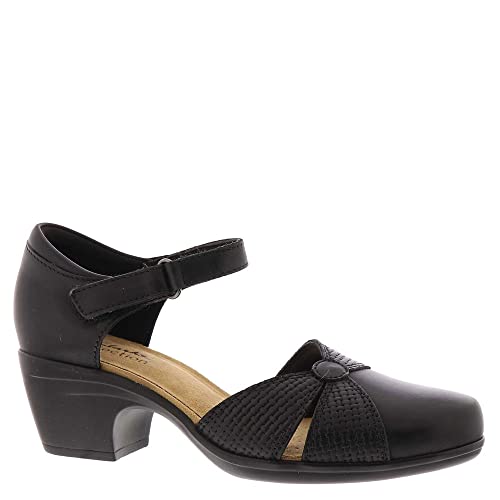 clarks حذاء كلاركس إميلي راي، جلد أسود، 7 متوسط - Image 2