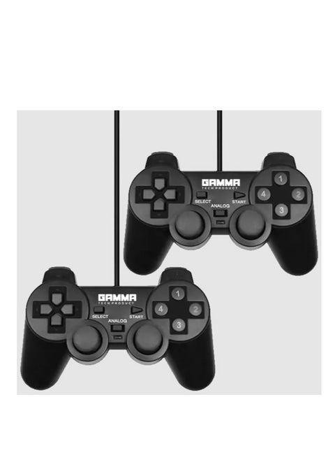 USB Vibration PC Gamepad, Black - GT-201
