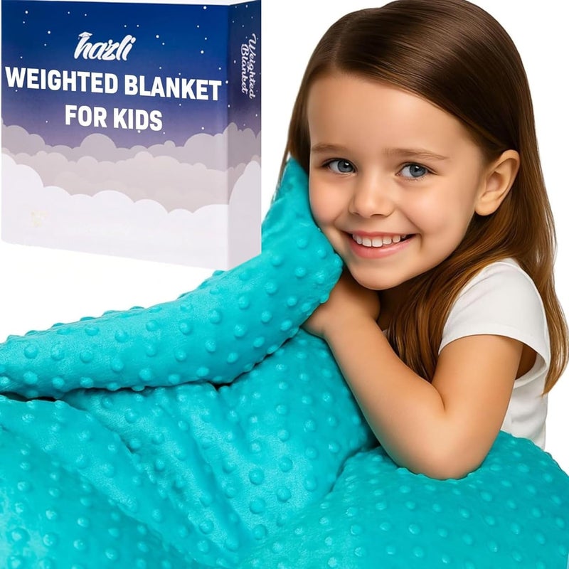 hazli SuperSoft Kids Weighted Blanket 5 Pounds Weighted Blanket for Kids Easy to Clean Washable Minky Cover 36x48 Inches 5lbs Child Small Heavy Blanket for Girls and Boys