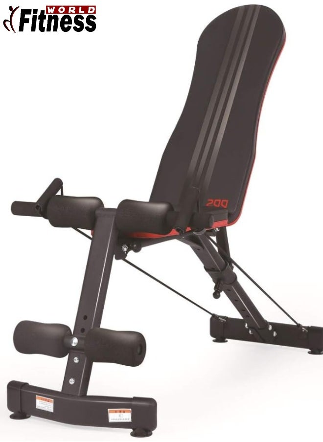 Adjustable and multi-functional exercise bench