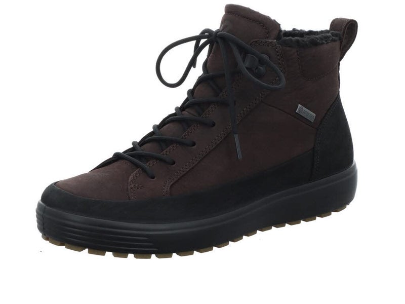 حذاء شتوي ECCO Soft 7 Tred GORETEX مقاوم للماء أسود موكا نوبوك 665