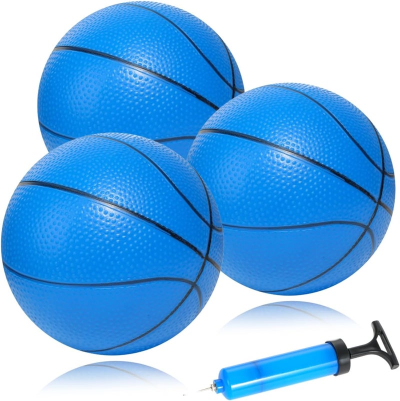 INTOWIND Mini Basketballs 3 Pack - 7inch Small Basketball Size 3 Set with Pump Needle - Ideal for Mini Hoop, Outdoor & Indoor Play - Kids Basketball Party Favors - Image 1