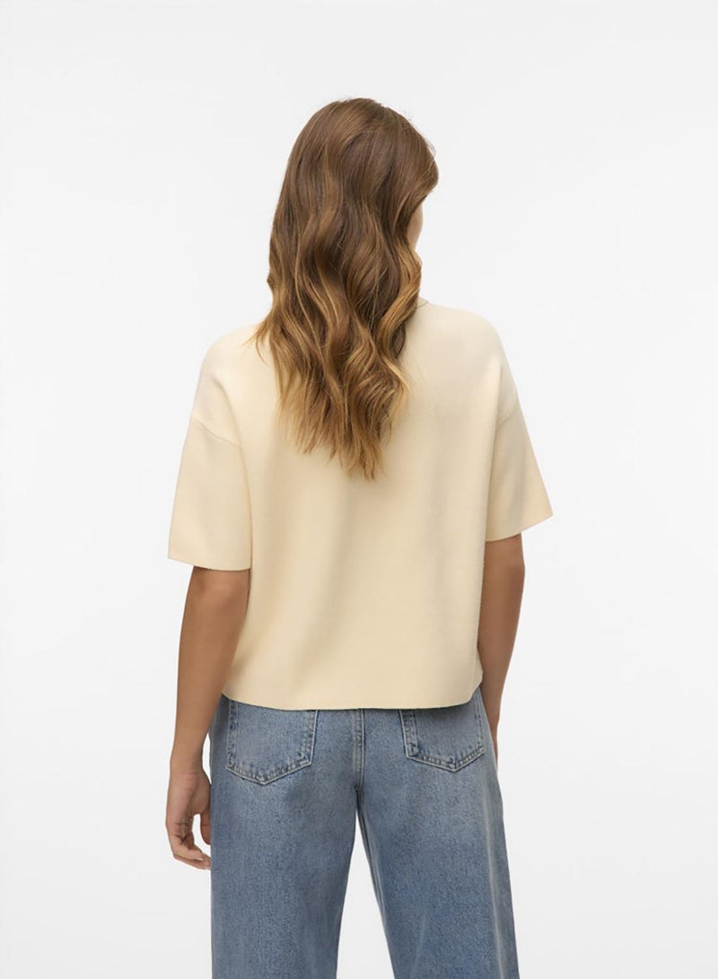 VERO MODA Vmgold 2/4 Poloneck Pullover - Image 4
