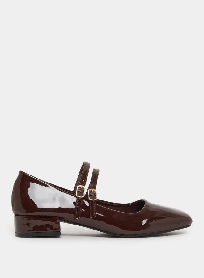 Brown Patent Mary Jane Shoes