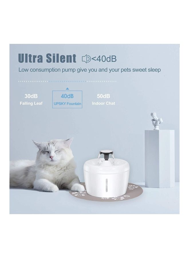 XiuWoo Automatic Pet Drinking Water Fountain White - Image 5