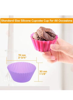 54 Pack Silicone Muffin Cups, Selizo Silicone Cupcake Baking Cups Reusable Muffin Liners Cupcake Wrapper Cups Holders for Muffins, Cupcakes, and Candies - pzsku/Z988D11413AF773AC99B4Z/45/_/1736834734/6a4fdad4-2605-4fca-8ef6-d0b2f6ec95cb