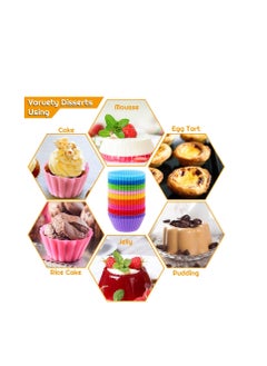 54 Pack Silicone Muffin Cups, Selizo Silicone Cupcake Baking Cups Reusable Muffin Liners Cupcake Wrapper Cups Holders for Muffins, Cupcakes, and Candies - pzsku/Z988D11413AF773AC99B4Z/45/_/1736834754/4f2a2c0f-4d89-4204-9d84-c22b7968df9c