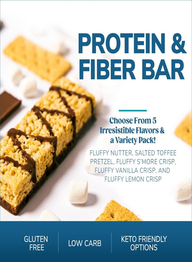 Wonderslim High Fiber Protein Bars, Variety Pack | 15g Protein, 8g Fiber | Low Sugar, Low Carb | Healthy Indulgence | Satisfying, Supports Energy & On-the-Go Convenience, 7 Pack - Image 4